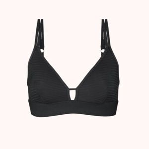 NWT Lively Striped Mesh Bralette